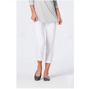 J.Jill Capri white jeans 12P